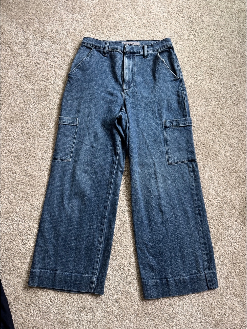 Joe's Jeans Wide-Leg Cargo Pants size 28 Utility Denim